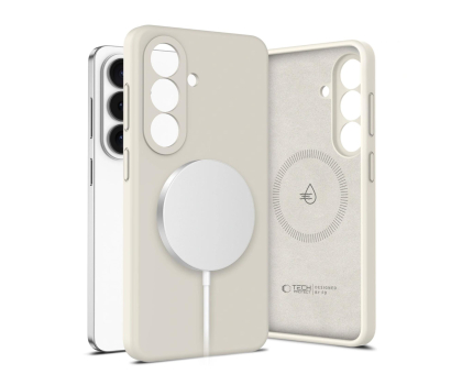 Etui do telefonów Tech-Protect Silicone Magsafe Galaxy S26 Cosmic Latte